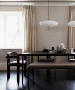 Opal Disc Modern Pendant Light with Opalescent Polymer Shade