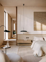 Opal Disc Modern Pendant Light with Opalescent Polymer Shade