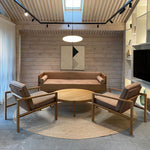 Opal Disc Modern Pendant Light with Opalescent Polymer Shade