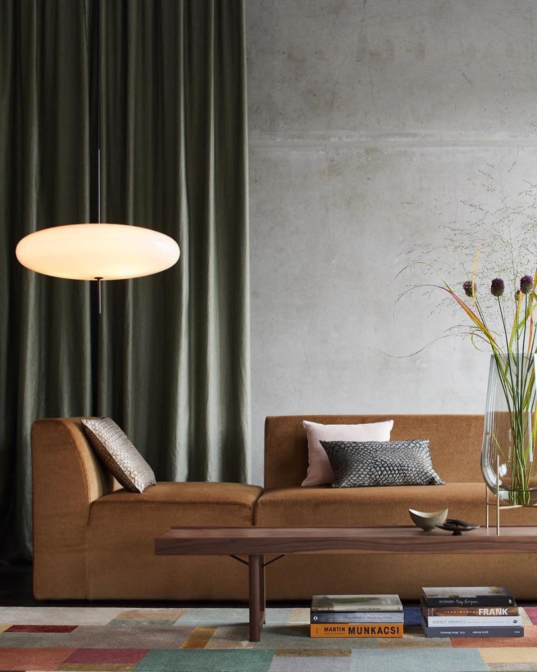Opal Disc Modern Pendant Light with Opalescent Polymer Shade