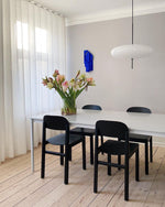 Opal Disc Modern Pendant Light with Opalescent Polymer Shade