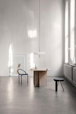 Opal Disc Modern Pendant Light with Opalescent Polymer Shade