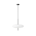 Opal Disc Modern Pendant Light with Opalescent Polymer Shade
