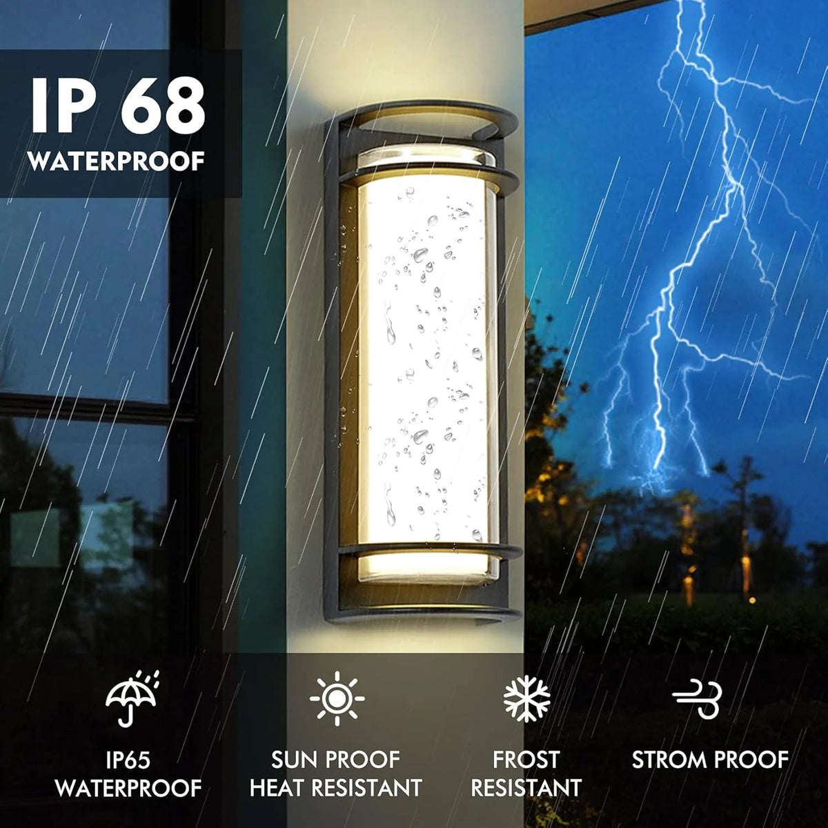 Modern Simple Semi Cylindrical Led Outdoor Wall Light