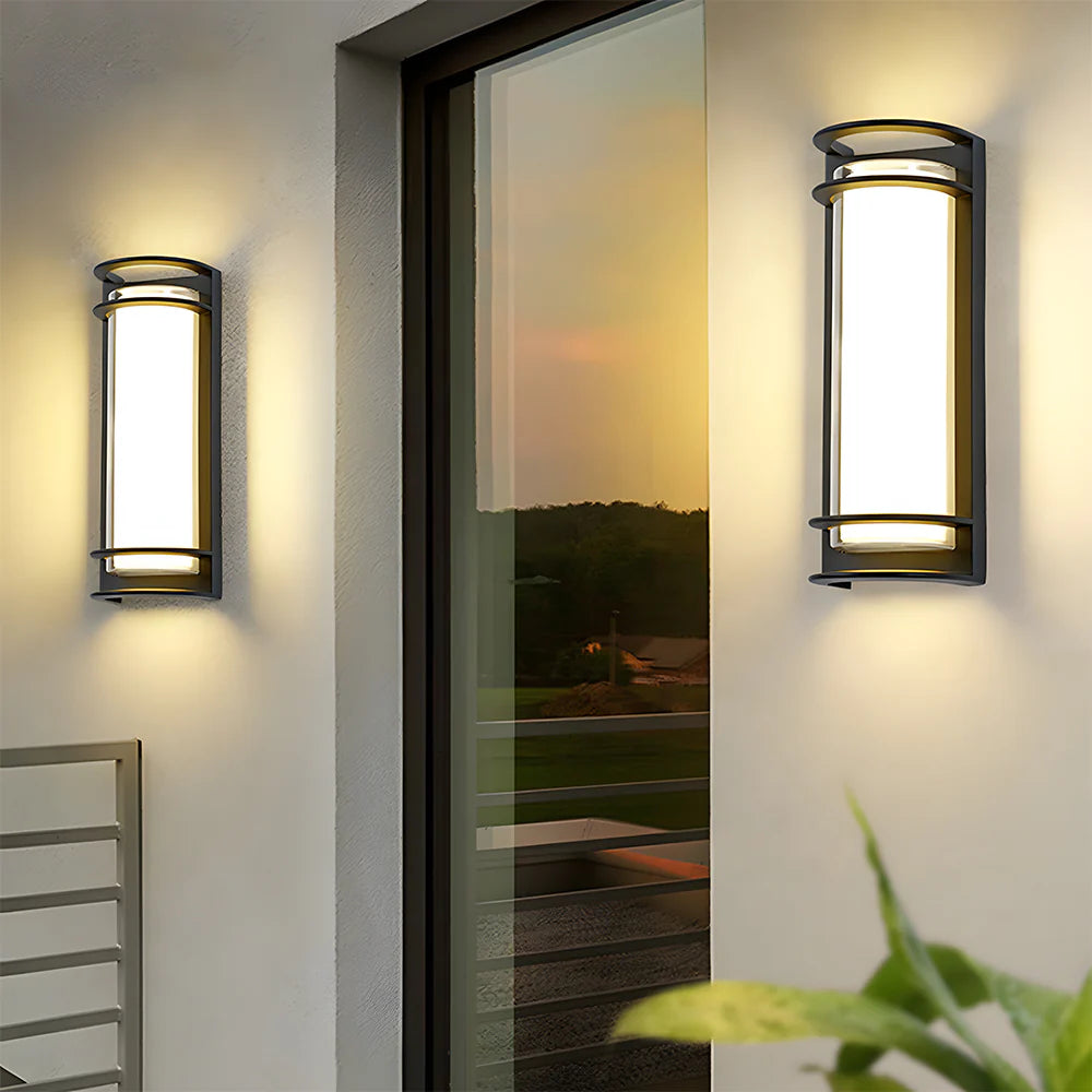 Modern Simple Semi Cylindrical Led Outdoor Wall Light
