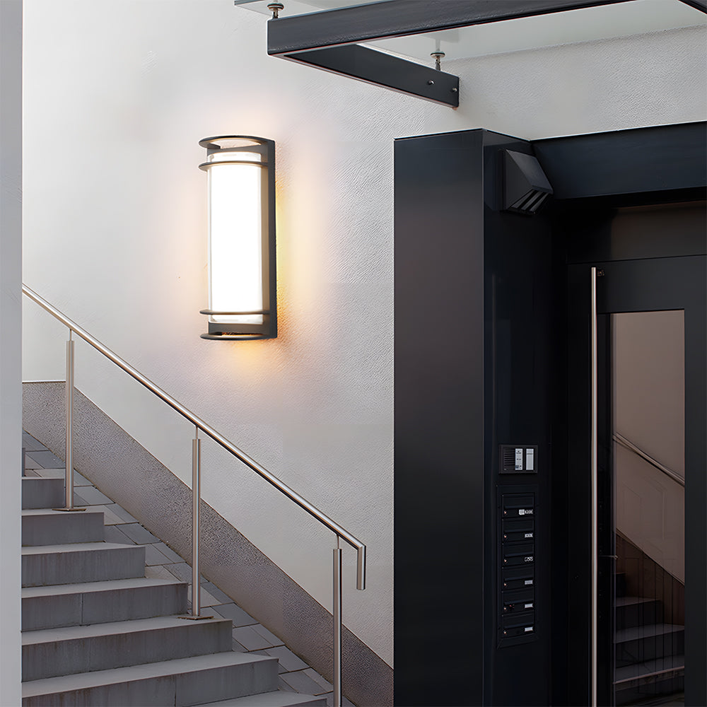 Modern Simple Semi Cylindrical Led Outdoor Wall Light