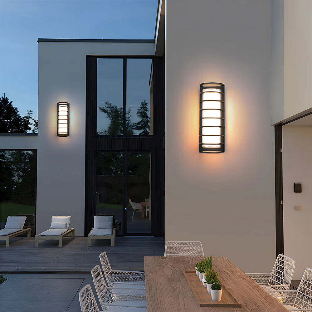 Modern Simple Semi Cylindrical Led Outdoor Wall Light
