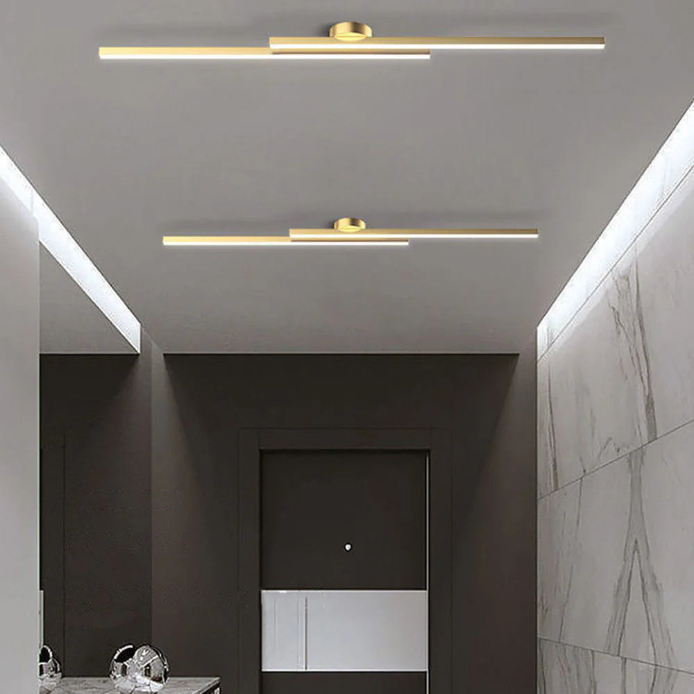 Modern Aluminum Long Strip Ceiling Light