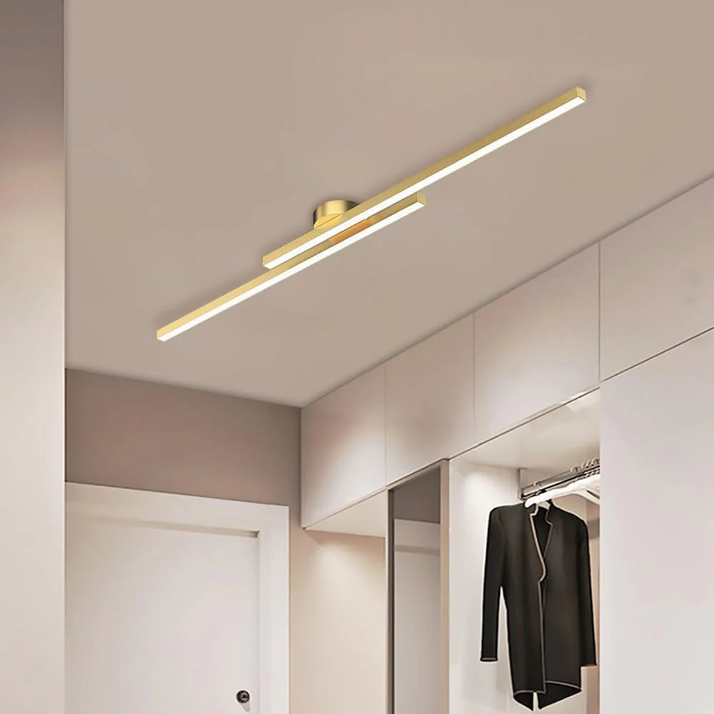 Modern Aluminum Long Strip Ceiling Light