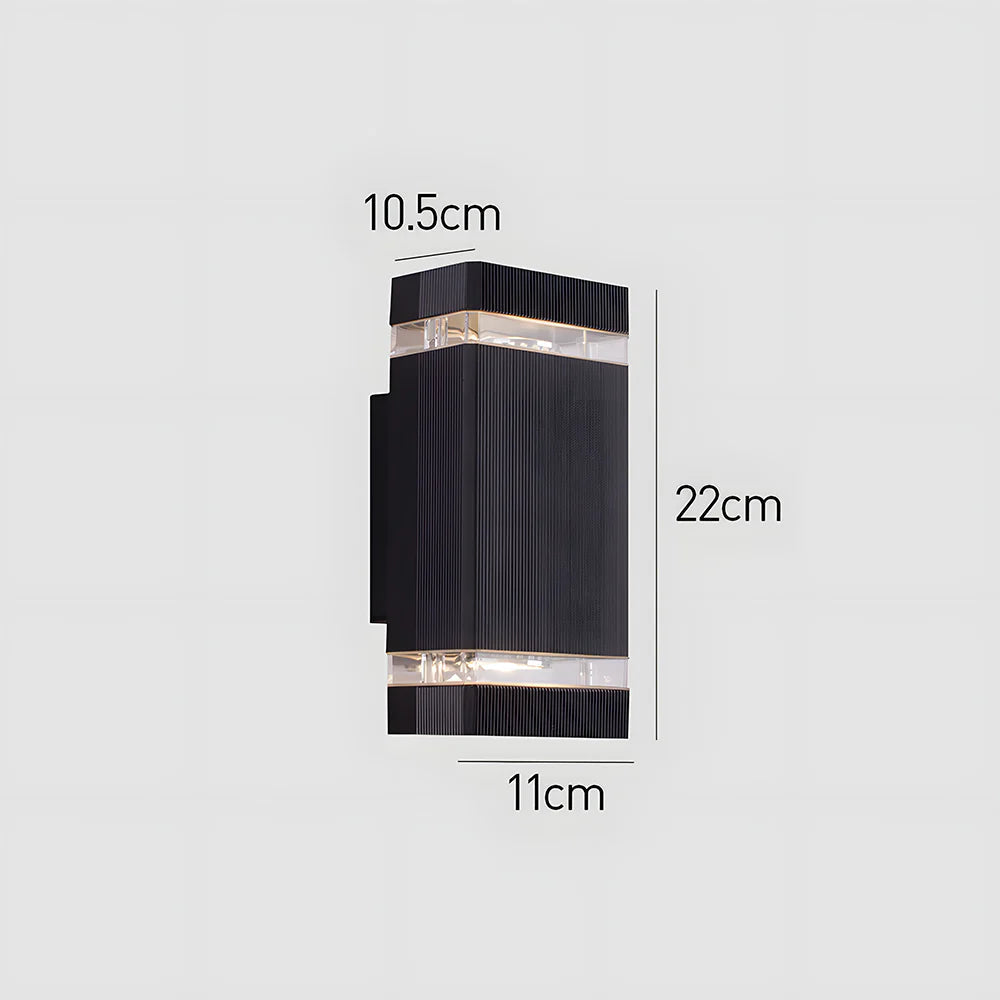 Modern Chic Up Down Outdoor Wall Light
