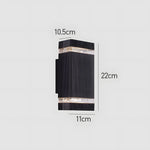 Modern Chic Up Down Outdoor Wall Light