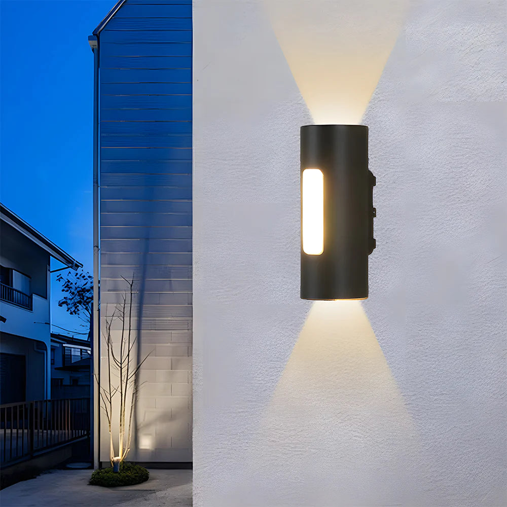 Modern Cylindrical Double Head Ip65 Outdoor Led Wall Light