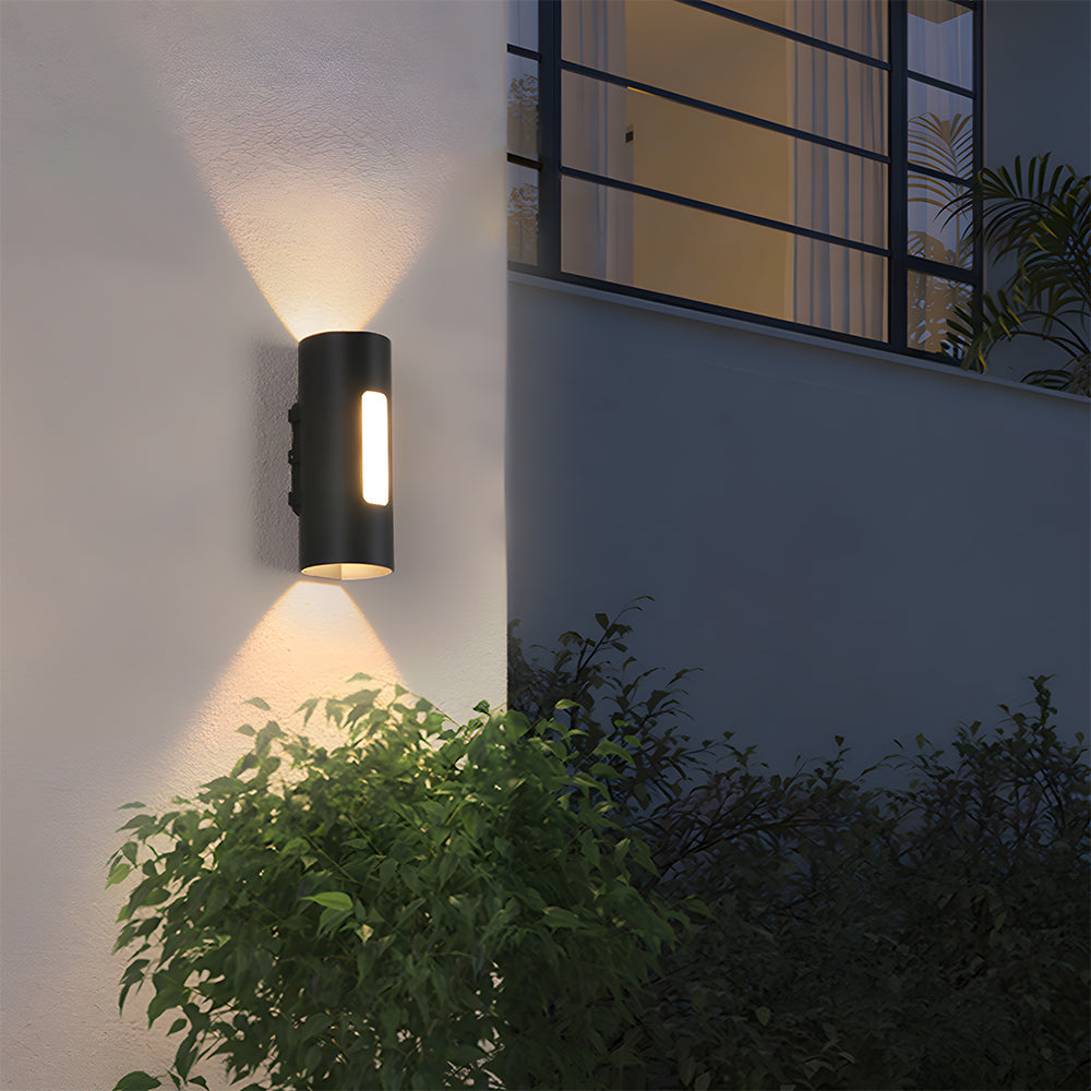 Modern Cylindrical Double Head Ip65 Outdoor Led Wall Light