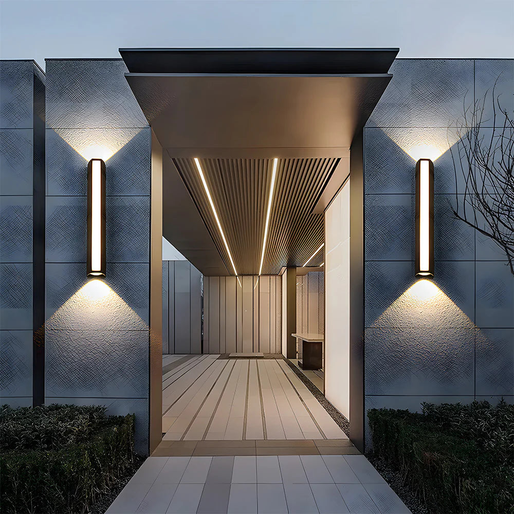 Modern Waterproof Black Outdoor Led Wall Light