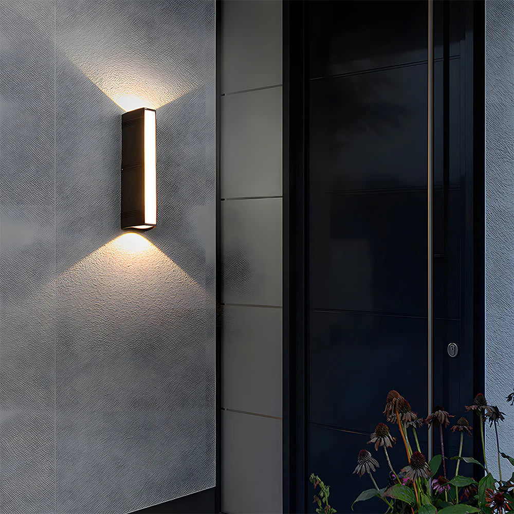 Modern Waterproof Black Outdoor Led Wall Light