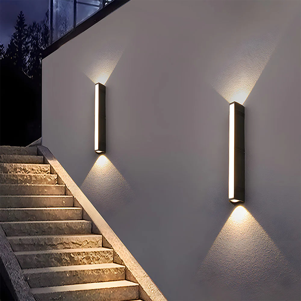 Modern Waterproof Black Outdoor Led Wall Light