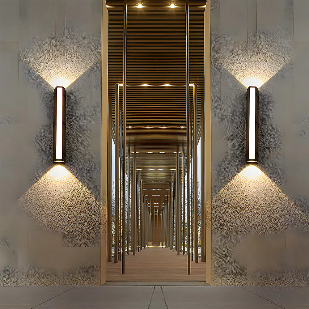 Modern Waterproof Black Outdoor Led Wall Light
