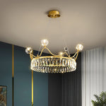 Modern Crown Crystal Pendant Light