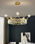 Modern Crown Crystal Pendant Light