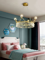 Modern Crown Crystal Pendant Light