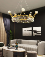 Modern Crown Crystal Pendant Light