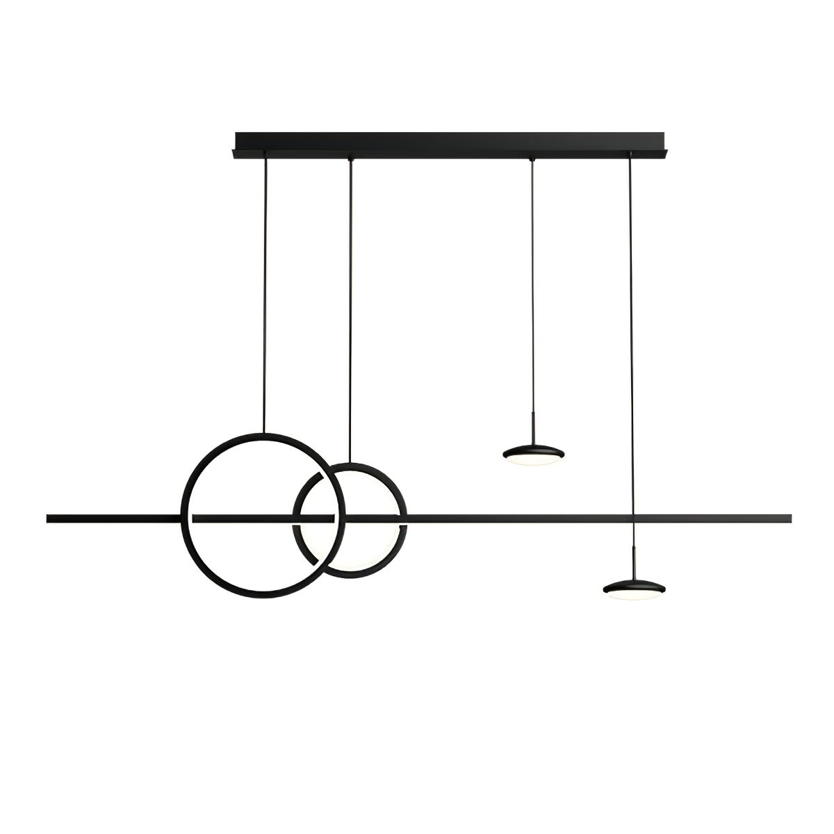 Moderner Kronleuchter mit geometrischer Form
