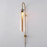 Modern Glass Plug In Wall Lamp