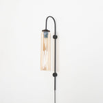 Modern Glass Plug In Wall Lamp