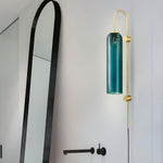Modern Glass Plug In Wall Lamp