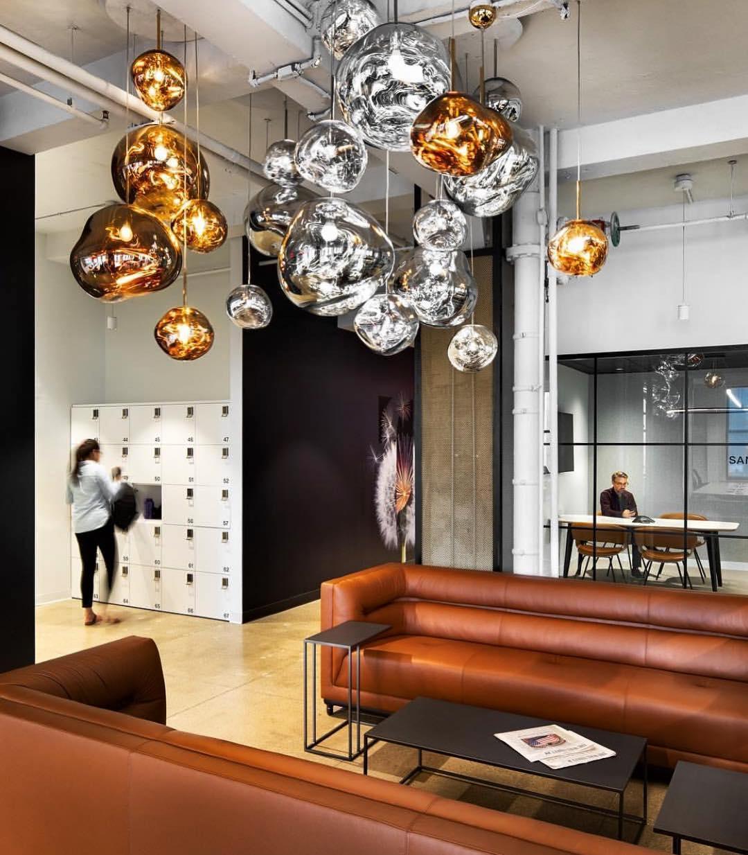 Lava Swag Pendant Light – Sculptural Molten Shade with Mirror Effect