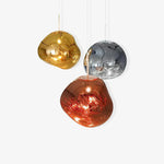Lava Swag Pendant Light – Sculptural Molten Shade with Mirror Effect