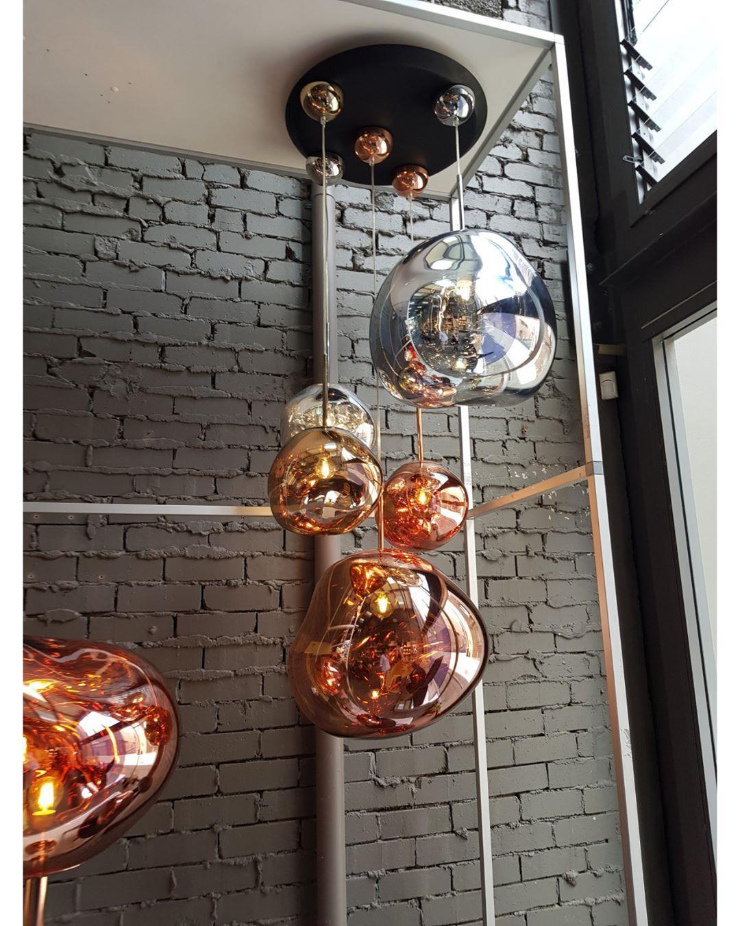 Lava Swag Pendant Light – Sculptural Molten Shade with Mirror Effect