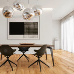 Lava Swag Pendant Light – Sculptural Molten Shade with Mirror Effect