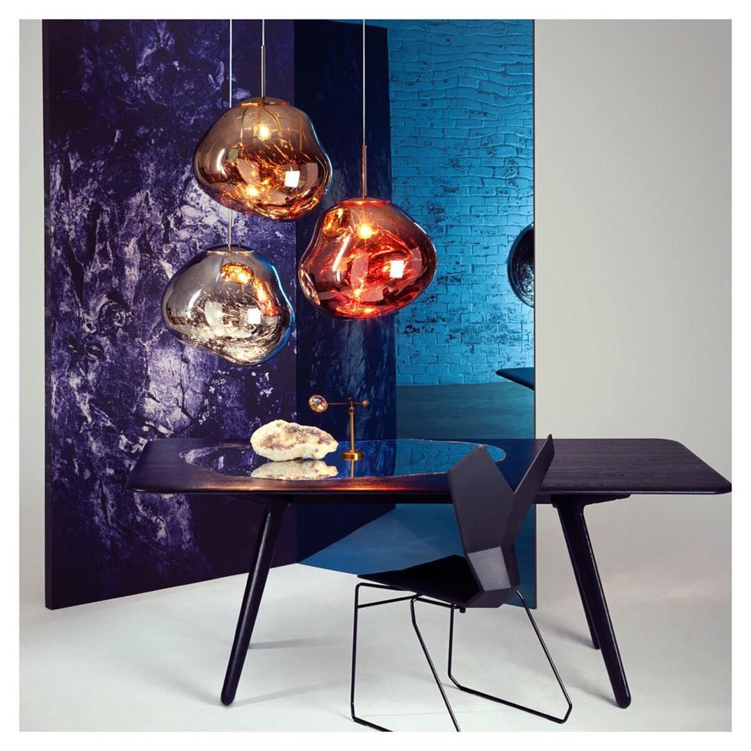 Lava Swag Pendant Light – Sculptural Molten Shade with Mirror Effect