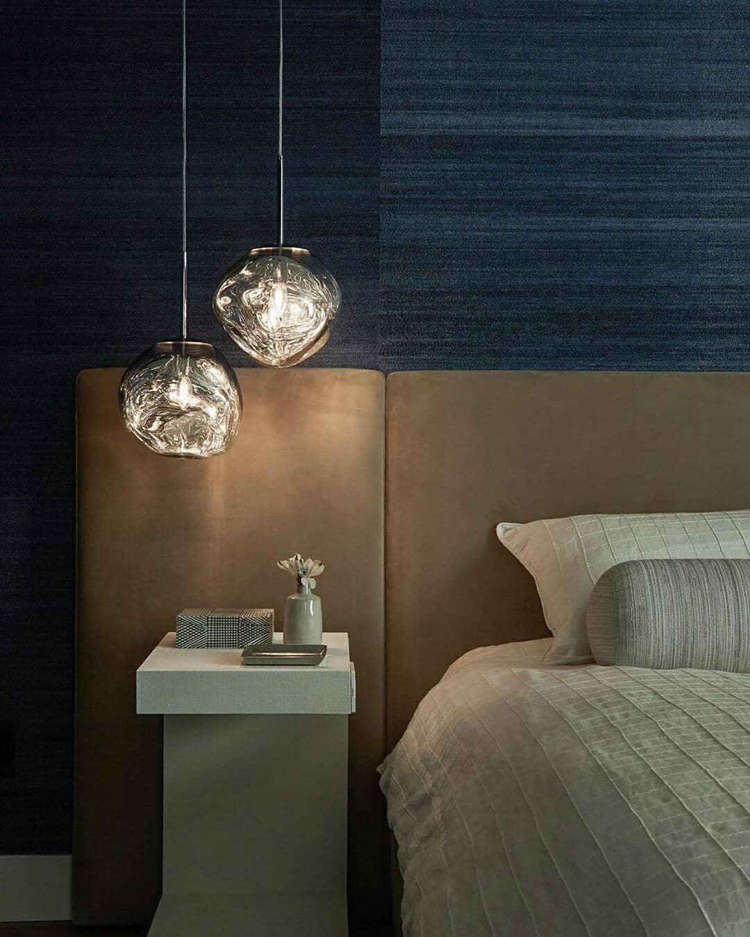 Lava Swag Pendant Light – Sculptural Molten Shade with Mirror Effect