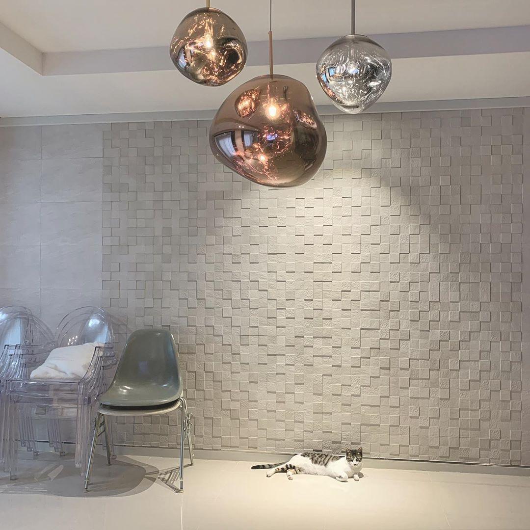 Lava Swag Pendant Light – Sculptural Molten Shade with Mirror Effect