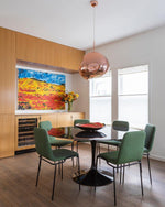 Lava Swag Pendant Light – Sculptural Molten Shade with Mirror Effect
