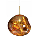 Lava Swag Pendant Light – Sculptural Molten Shade with Mirror Effect