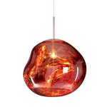 Lava Swag Pendant Light – Sculptural Molten Shade with Mirror Effect