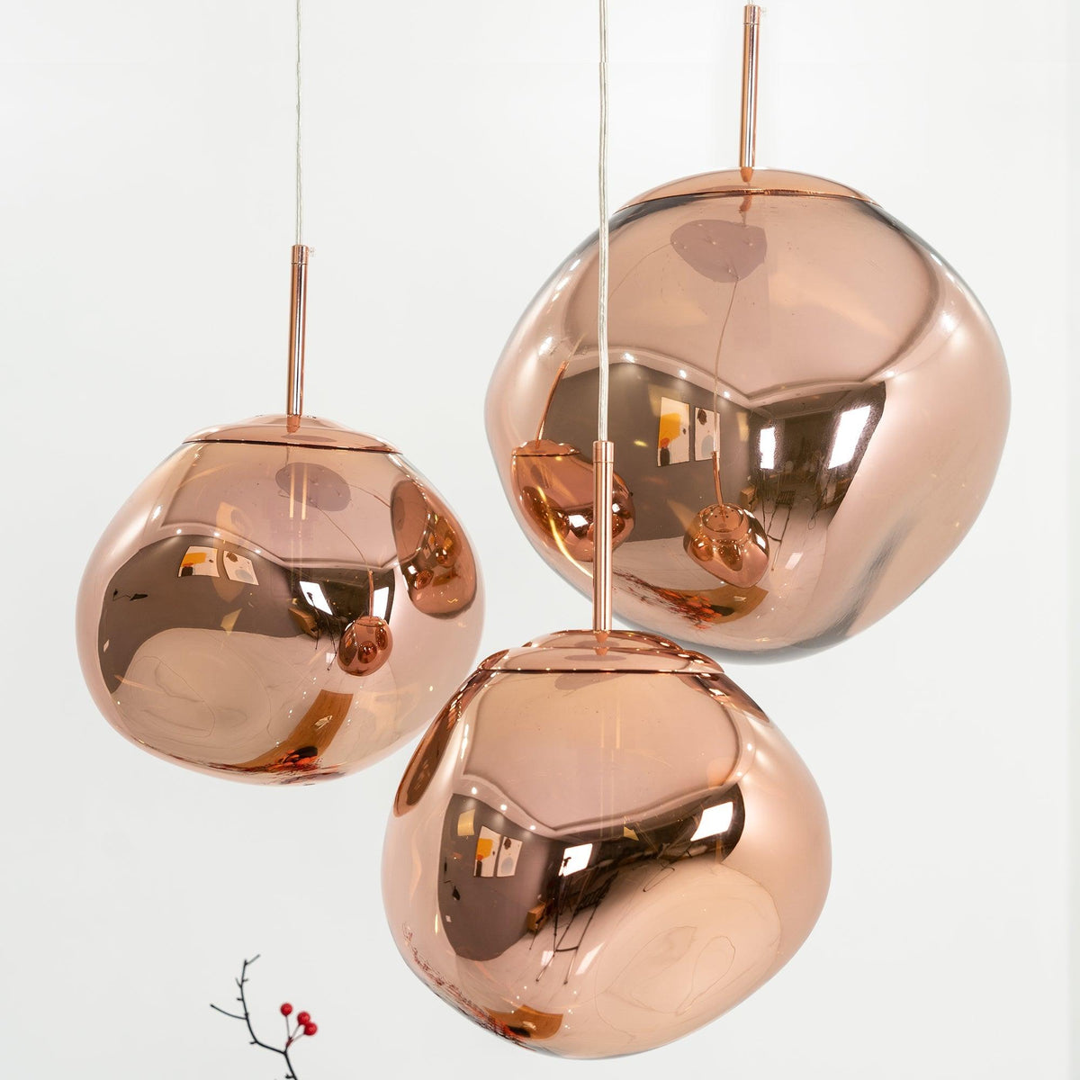 Lava Swag Pendant Light – Sculptural Molten Shade with Mirror Effect