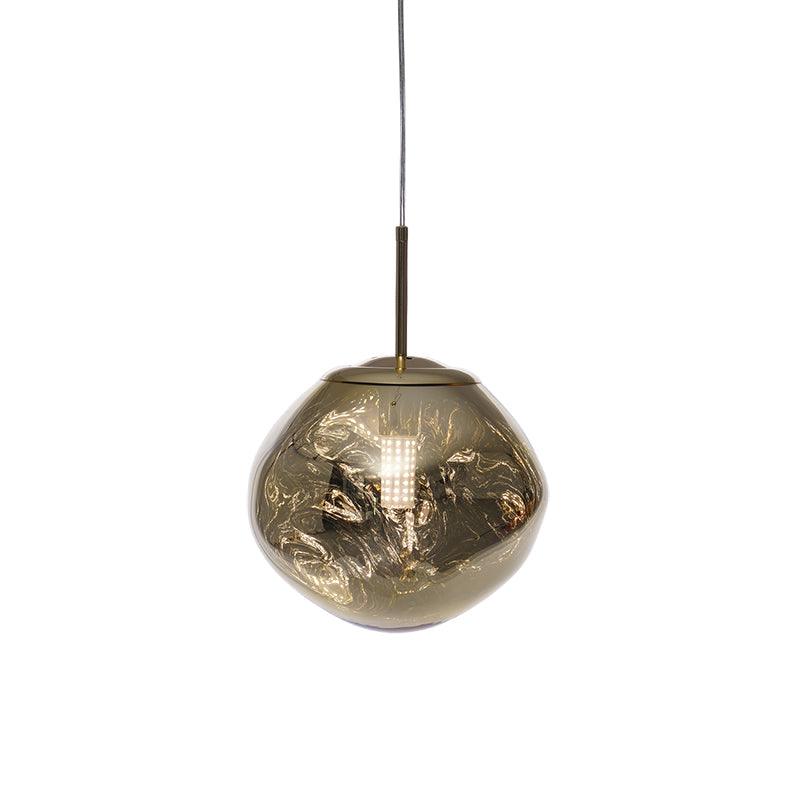 Lava Swag Pendant Light – Sculptural Molten Shade with Mirror Effect
