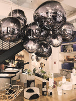 Lava Swag Pendant Light – Sculptural Molten Shade with Mirror Effect