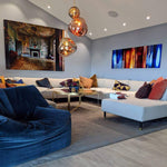 Lava Swag Pendant Light – Sculptural Molten Shade with Mirror Effect