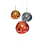 Lava Swag Pendant Light – Sculptural Molten Shade with Mirror Effect