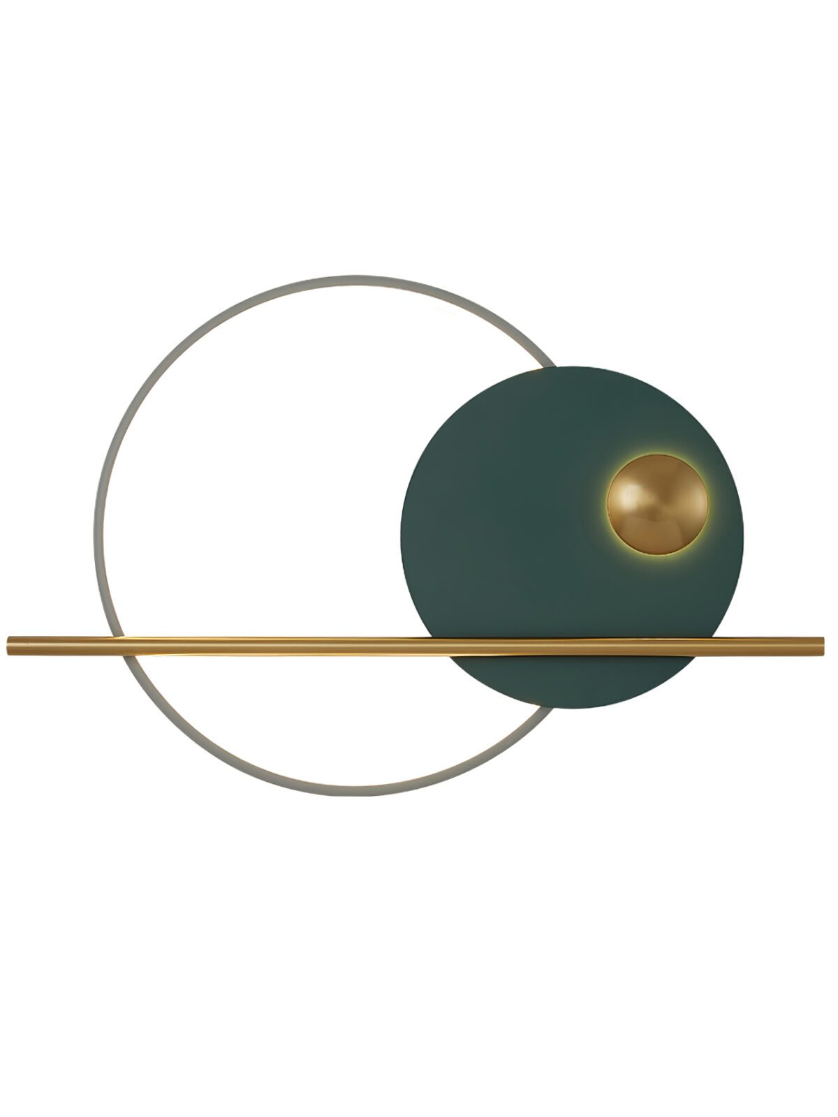 Moderne lineare Doppelkreis-Wandleuchte