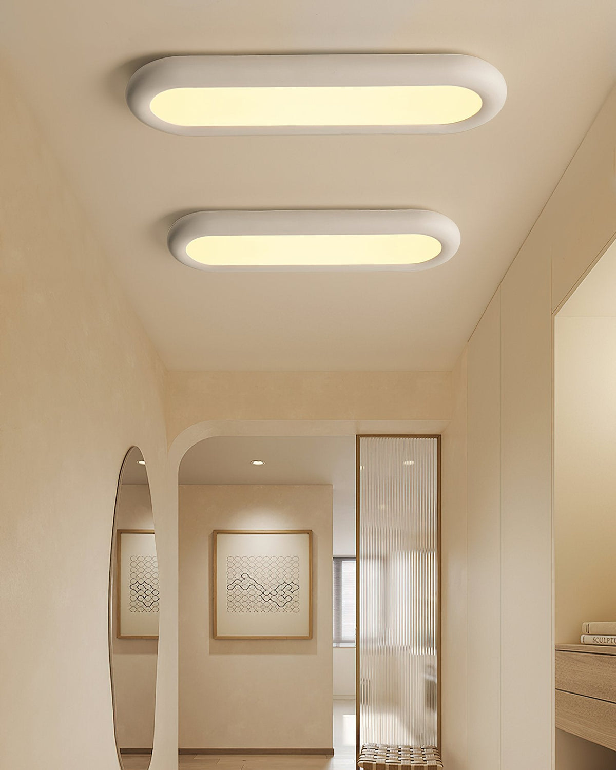Modern Oval Ceiling Light