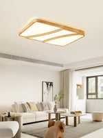 Modern Rectangular Log Ceiling Lamp