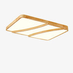 Modern Rectangular Log Ceiling Lamp