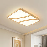 Modern Rectangular Log Ceiling Lamp