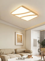 Modern Rectangular Log Ceiling Lamp